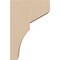 Ekena Millwork 2"W x 4"D x 6"H Classic Monterey Rough Cedar Woodgrain TimberThane Corbel, Primed Tan CORUR02X04X06MONRCPR - alternate 2